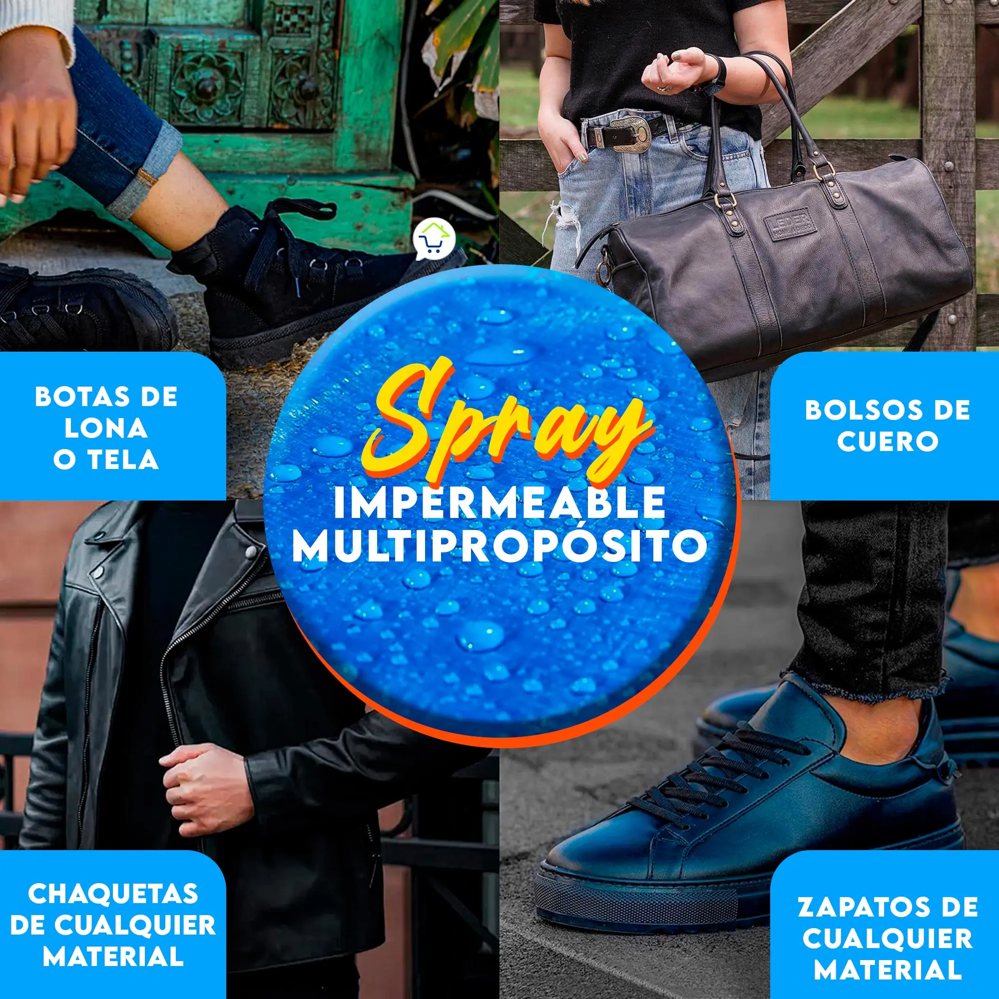 Spray impermeable multipropósito Nano Protección: botas, bolsos y chaquetas.