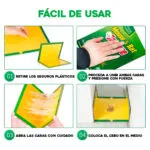 Set x3 trampas pegamento ratón pegante mata ratas: instrucciones de uso y armado.