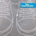 Bolsa organizadora de zapatos impermeable con diseño de cordones.