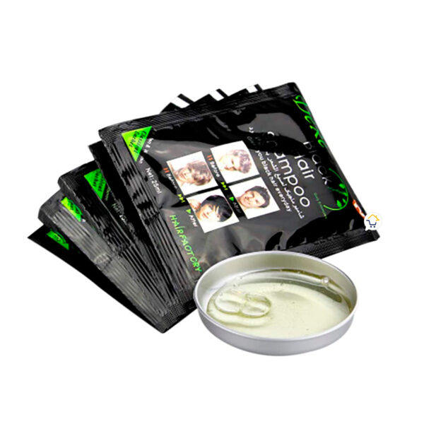 Set x10 Shampoo Cubre Canas Sobres Tinte Negro - Imagen 3