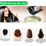 Set x10 Shampoo Black Hair Cubre Canas Sobres Tinte Negro - Imagen 7