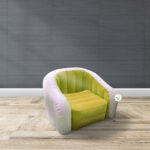 Silla Puff Portable Sillón Inflable Home Hogar - Imagen 1