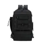 Morral táctico militar 2 en 1 de 36L, mochila negra versátil para llevar cruzado.