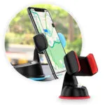 Soporte para carro con ventosa, teléfono en navegación GPS y rotación 360°