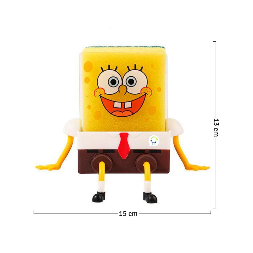 Set x2 Soporte Porta Esponja Cocina Bob Esponja Escurridor Grifo - Imagen 3