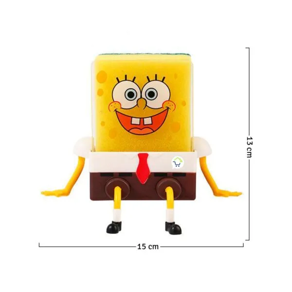 Porta esponja Bob Esponja cocina, escurridor para grifo, 13x15cm.