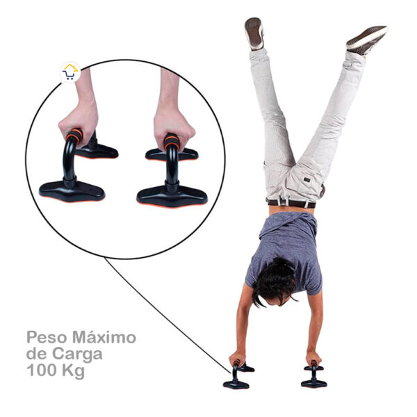 Soporte Flexiones Pecho Ejercicio Barra Lagartijas Gym Push Up Bars - Imagen 5