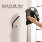 Soporte Para Casco Moto Multifuncional Pared - Imagen 6