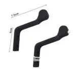 Soportes multifuncionales negros para colgar casco de moto en pared, 7.5cm x 5cm.