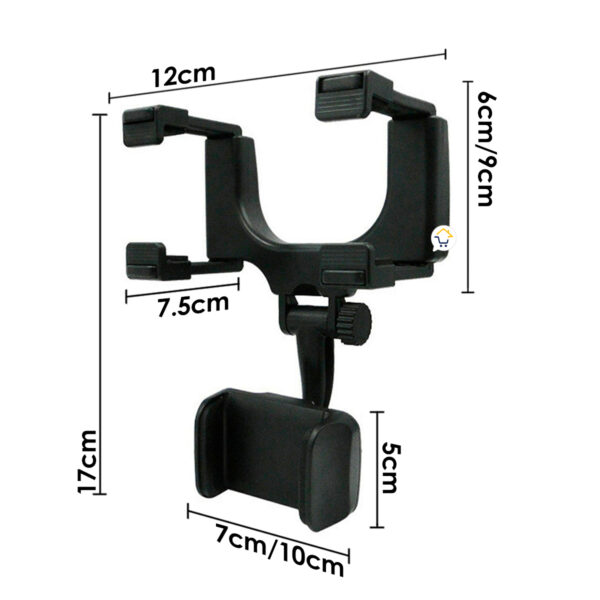 Soporte Universal Celular Auto Espejo Retrovisor Holder - Imagen 3