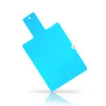 Set x2 tabla de cortar plegable antideslizante para picar en cocina, color azul.