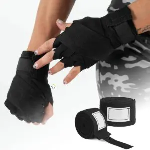 Vendas negras para boxeo, kickboxing, muay thai y deportes.