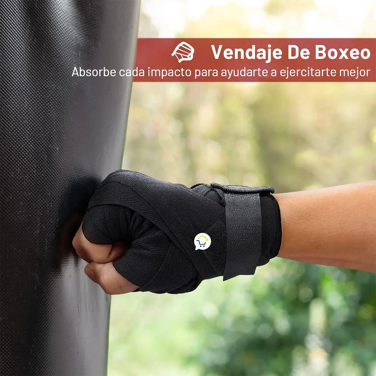 Vendas de boxeo protectoras para kickboxing, muay thai y deportes, absorben impacto.