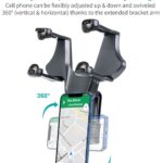 Soporte Celular Para Retrovisor Auto Expandible Rotación 360 - Imagen 5