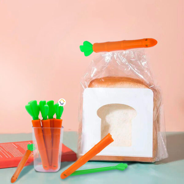 Set x10 Clip Sellador De Bolsas Pinza De Zanahoria Hermético Magnético - Imagen 1