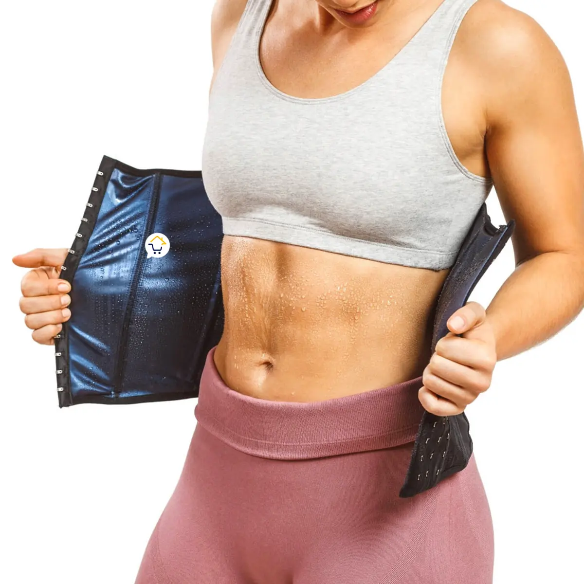 Faja reductora sauna para mujer, intensifica el sudor para tonificar el abdomen.