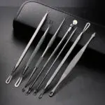 Kit extractor de espinillas 7 piezas: removedor de acné, puntos negros y comedones.