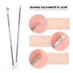 Kit extractor de acné: remueve espinillas, puntos negros y blancos con precisión.