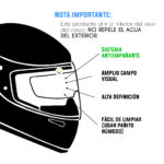 Película Antiempañante Adhesivo Antivaho Visor Casco Moto - Imagen 5