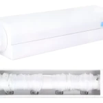 Tendedero plegable de cuerda con 5 líneas retráctiles para colgar ropa.