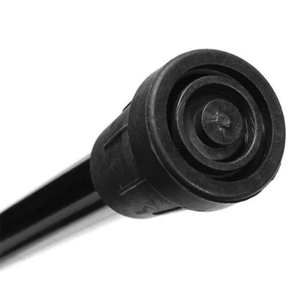 Punta de goma con espiral para bastón plegable portable, primer plano