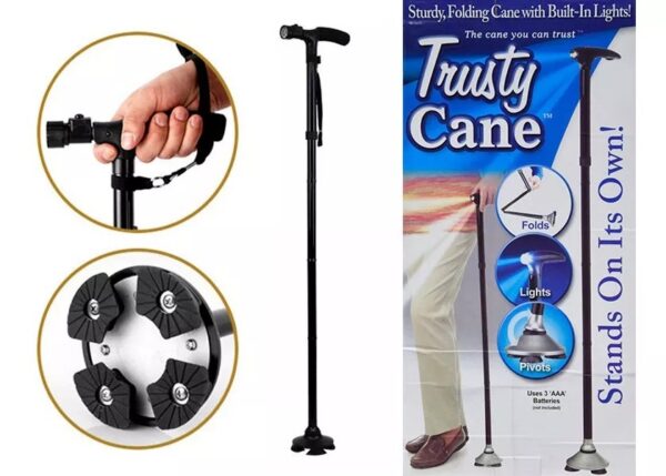 Baston Plegable Trusty Cane con Linterna Led - Imagen 2