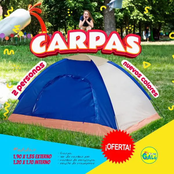 Carpa Camping (2-3 Personas)