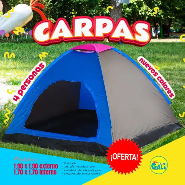 Carpa Camping (4-5 Personas)