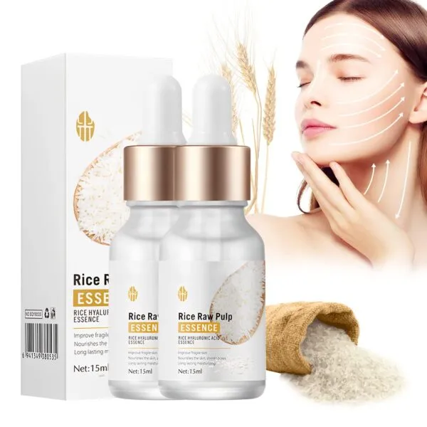 Set x2 Serum De Arroz Bioaquia Original: piel radiante con ácido hialurónico.