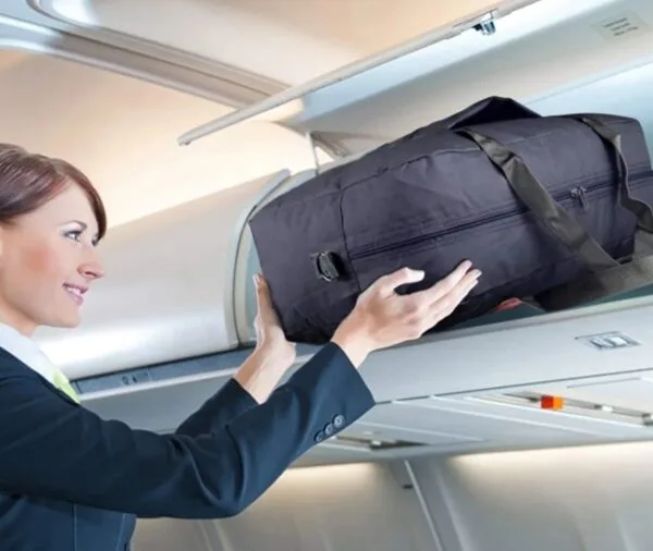 Maleta de viaje impermeable para avión, bolso de mano plegable y ligero.