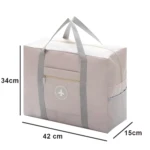 Maleta plegable de viaje impermeable, bolso de mano 42x34x15cm, compacta, ligera, para equipaje.