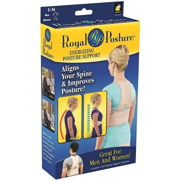 Corrector de Postura Royal: soporta y mejora tu postura, ideal para hombres y mujeres.