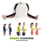 Corrector de postura unisex unisex para mejorar y aliviar la espalda, con demostración de uso.