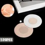 Cubre pezones de fibra de madera para senos, 10 pares, invisibles y discretos.