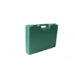 Estuche verde con manija, para kit de jardinería de 10 piezas.