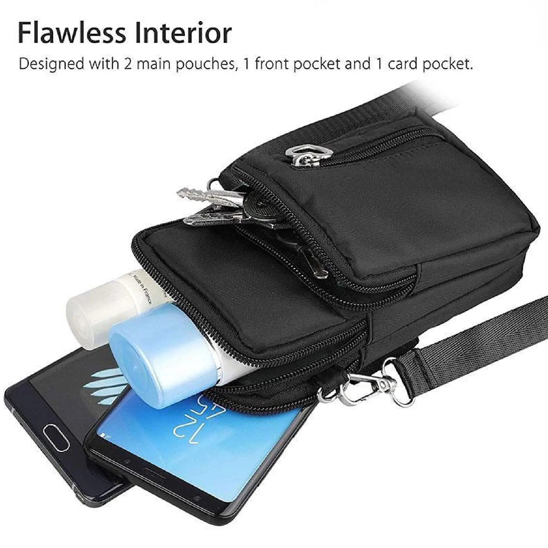 Mini bolso para mujer: lleva celular, llaves y billetera cómodamente.