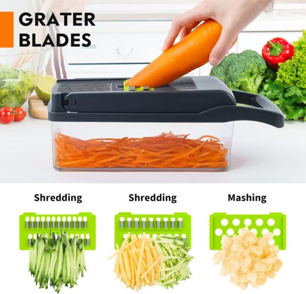 Picador De Verduras/Vegetales 14 En 1 - Imagen 4