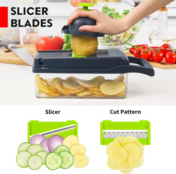 Picador De Verduras/Vegetales 14 En 1 - Imagen 2