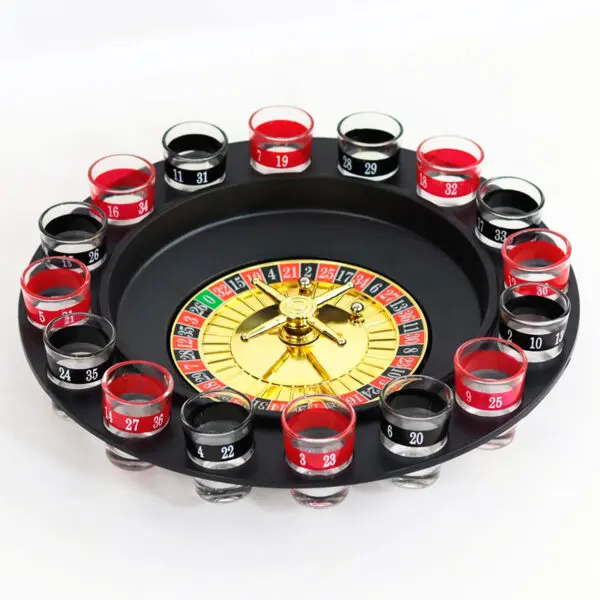 Juego Ruleta  De Tragos Shots Licor con 16 Copas