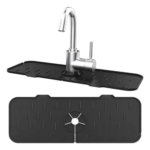 Set x2 alfombra protectora de silicona para grifo de cocina, a prueba de agua.