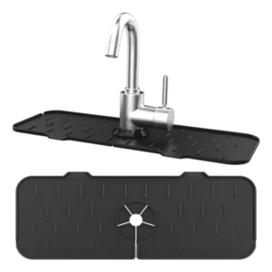 Set x2 alfombra protectora de silicona para grifo de cocina, a prueba de agua.