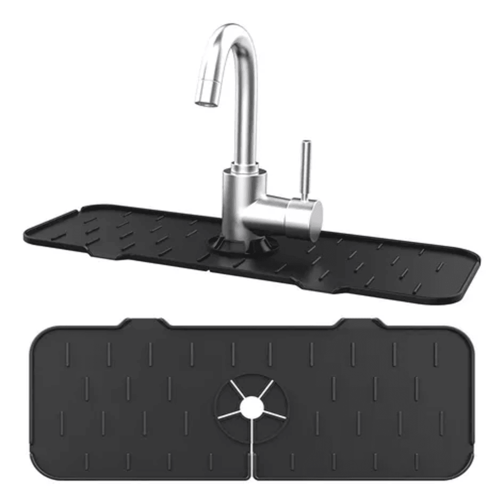 Set x2 alfombra protectora de silicona para grifo de cocina, a prueba de agua.