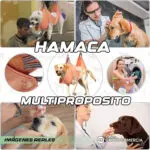Hamaca para perros para cuidado de uñas, higiene y baño. Versátil y segura.