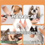 Hamaca para mascotas multipropósito: ideal para cortar uñas, cepillar y asear a tu perro o gato.