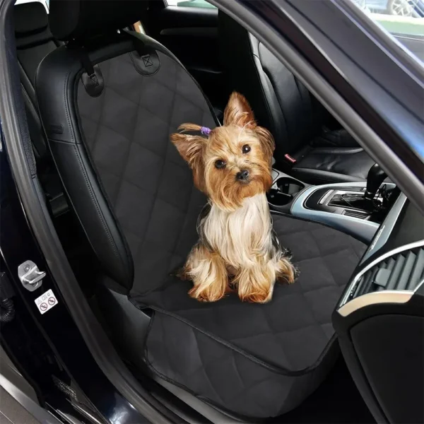 Forro Protector Asiento Silla Carro Mascota Negro Delantera