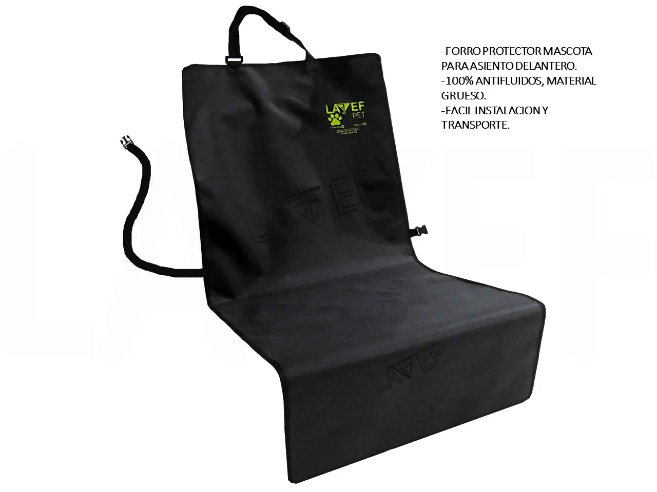Forro protector delantero para carro Pea, impermeable y fácil de instalar, ideal para mascotas.