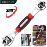 Llave multiusos 48 en 1 giratoria 360° para autos y hogar.