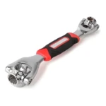 Llave multiusos 48 en 1 universal 360°, con mango ergonómico y cabezales giratorios.