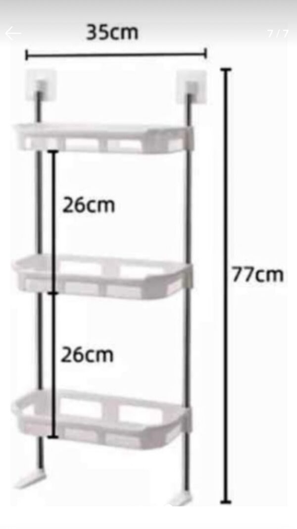 Organizador Multiusos 3 Niveles Baño Cocina Estante Portatil - Imagen 2