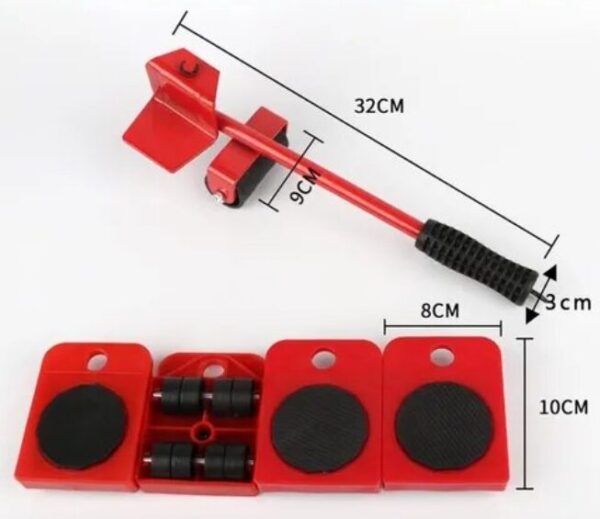 Palanca Levanta Muebles De Uso Fácil 4 Bases Deslizantes - Imagen 7